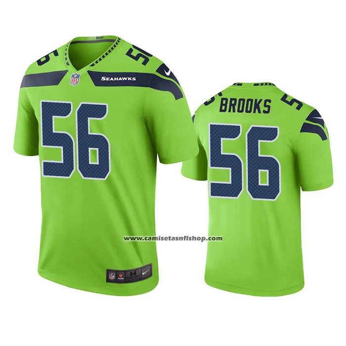 Camiseta NFL Legend Seattle Seahawks Jordyn Brooks Green Color Rush